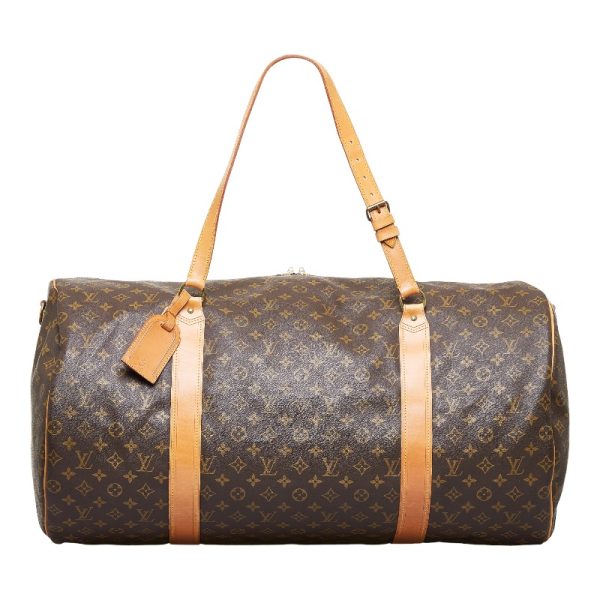 219 03875 2 Louis Vuitton Sac Porochon Boston Bag Monogram Brown