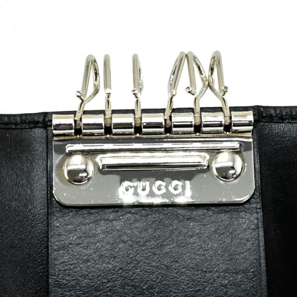 22 2204 08 Gucci Key Case Black