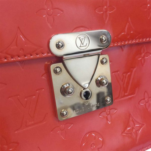 22 5706 14 Louis Vuitton Spring Street Handbag Vernis Sunset Orange