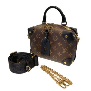 22011680 01 Gucci GG Marmont Mini Chain Shoulder Bag Black