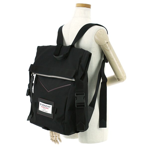 220819 bg1 7 t Givenchy Downtown Backpack Rucksack Nylon Black