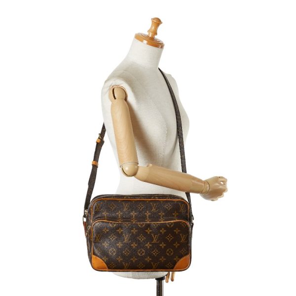 222 56447 12 Louis Vuitton Monogram Nile Shoulder Bag Brown