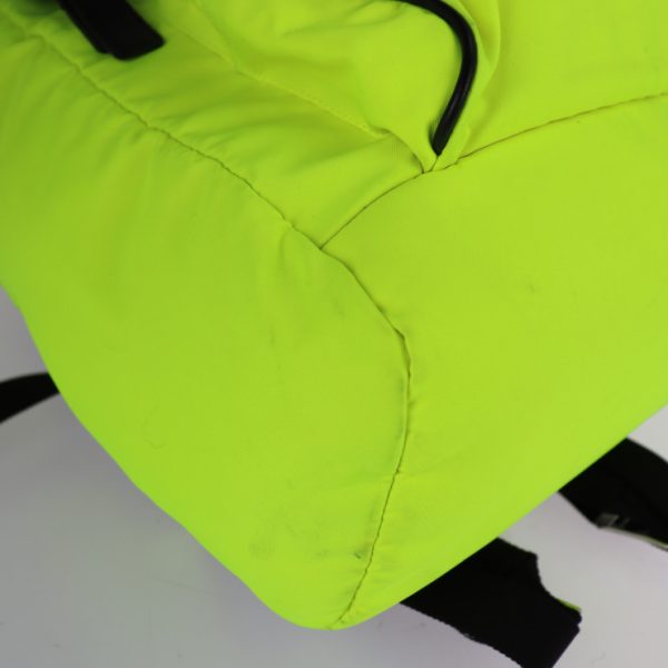 2224103008180 5 Saint Laurent Nylon Leather Moon Rucksack Bag Neon Yellow Black