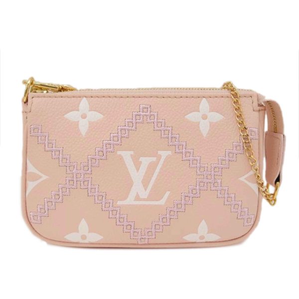 22245 1 Louis Vuitton Mini Pochette Accessoire Monogram Empreinte Broderie