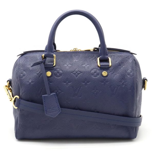 22270859 1 LOUIS VUITTON Speedy Bandouliere 25 Handbag 2WAY Monogram Empreinte Navy