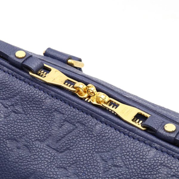 22270859 4 LOUIS VUITTON Speedy Bandouliere 25 Handbag 2WAY Monogram Empreinte Navy