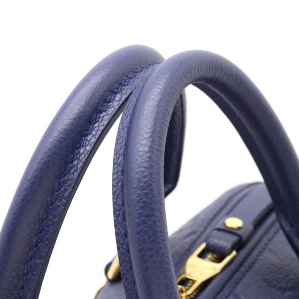 22270859 6 LOUIS VUITTON Speedy Bandouliere 25 Handbag 2WAY Monogram Empreinte Navy