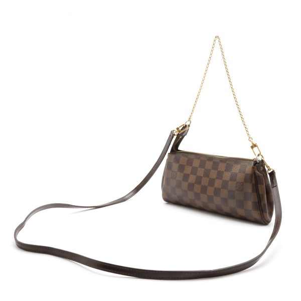 22331034 2 LOUIS VUITTON Eva Clutch Bag 2WAY Damier