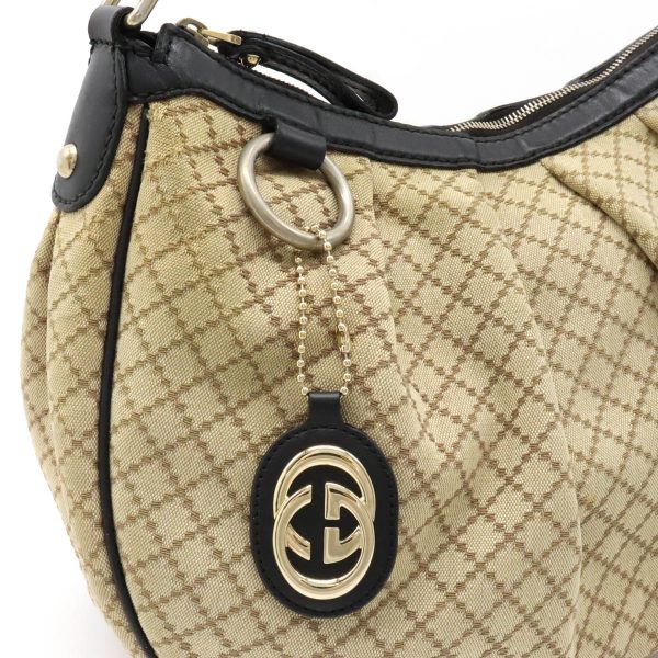 22331087 8 Gucci Sookie Diamante Shoulder Bag Beige Black