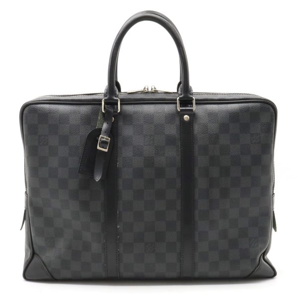 22340157 1 LOUIS VUITTON Porte Voyage Business Bag Damier Graphite