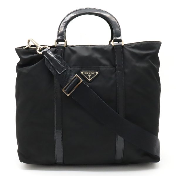 22340283 1 Prada Tote Bag Nylon Black