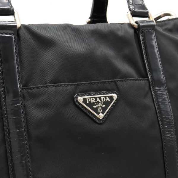 22340283 7 Prada Tote Bag Nylon Black