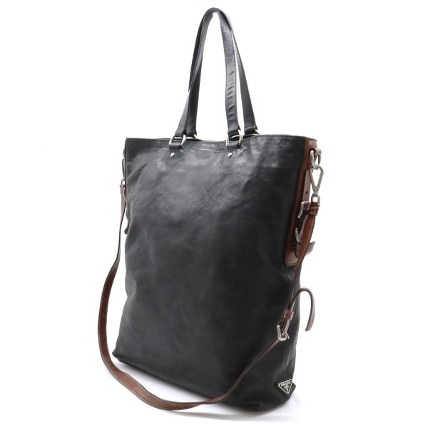 22340848 2 Prada Tote Bag Leather Black