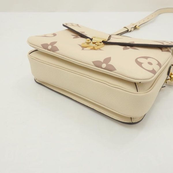 22349 3 Louis Vuitton Pochette Metis MM Empreinte Leather Monogram Bag