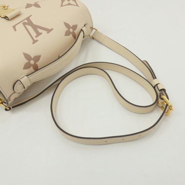 22349 4 Louis Vuitton Pochette Metis MM Empreinte Leather Monogram Bag