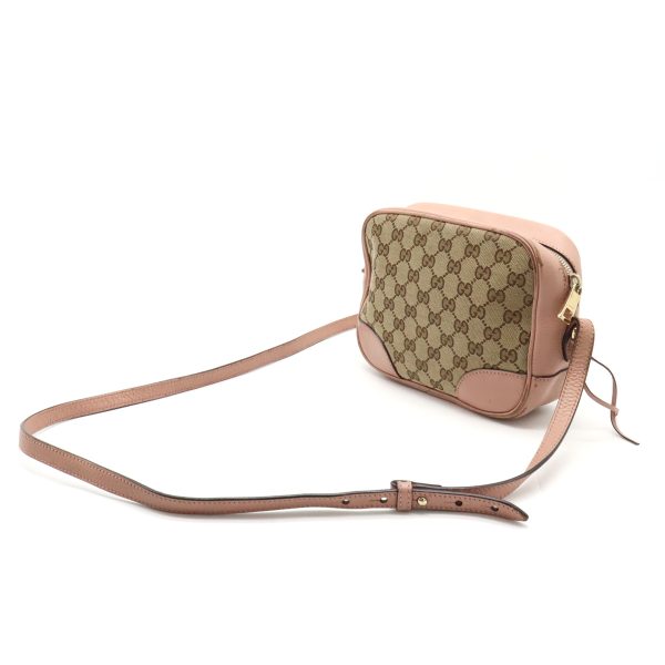 22350822 2 Gucci GG Canvas Shoulder Bag Pochette Crossbody Leather