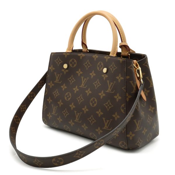 22361207 2 LOUIS VUITTON Montaigne BB Handbag 2WAY Monogram