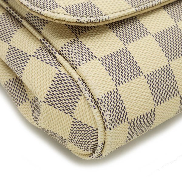 22370402 4 LOUIS VUITTON Favorite MM Clutch Bag 2WAY Damier Azur