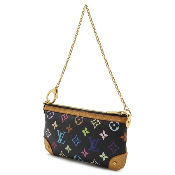 22371144 2 LOUIS VUITTON Pochette Mila MM Monogram Multicolor Black