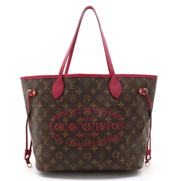 22371171 1 LOUIS VUITTON Ikat Flower Neverfull Tote Shoulder Bag Rose Andian