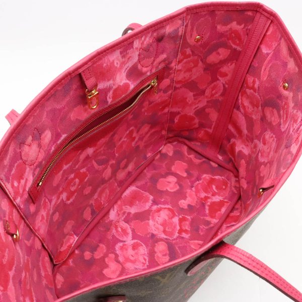 22371171 5 LOUIS VUITTON Ikat Flower Neverfull Tote Shoulder Bag Rose Andian