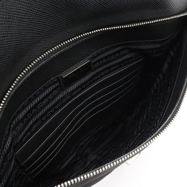 22371188 5 Prada Clutch Bag Nylon Black