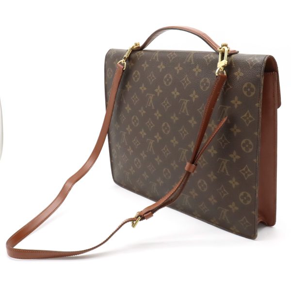 22380434 2 LOUIS VUITTON Porte de Cuman Bandouliere 2WAY Shoulder Business Bag