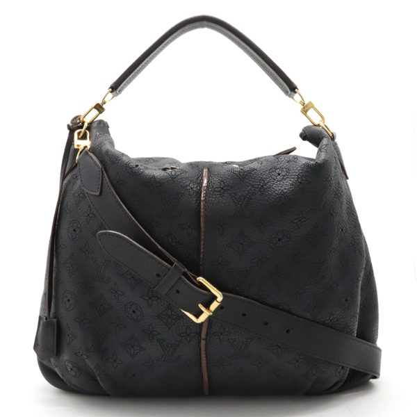 22380735 1 LOUIS VUITTON Selene PM Handbag 2WAY Mahina Black