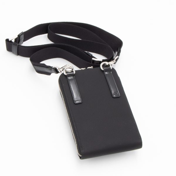 223854 6 Prada Smartphone Case Re Nylon Brushed Leather Black