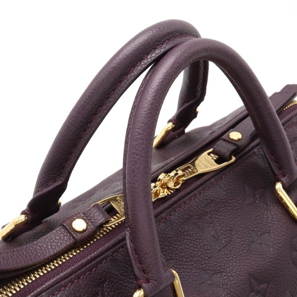 22400520 7 LOUIS VUITTON Speedy Bandouliere 25 2WAY Shoulder Bag Orb Purple