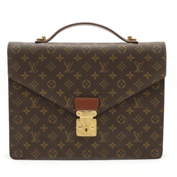 22410785 1 LOUIS VUITTON Porte de Cuman Bandouliere Briefcase Monogram