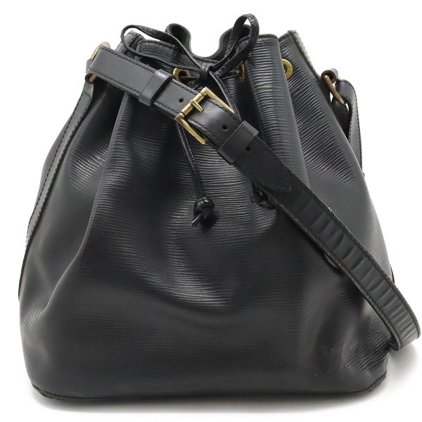 22411148 1 LOUIS VUITTON Petit Noe Drawstring Bag Epi Black