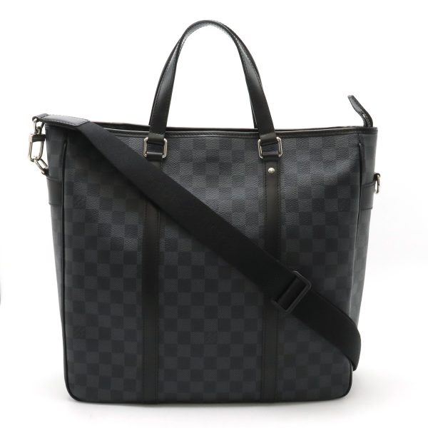 22420407 1 Louis Vuitton Tadao Tote Shoulder Bag Black