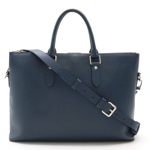 22420446 1 LOUIS VUITTON Anton Briefcase 2WAY Taiga Navy