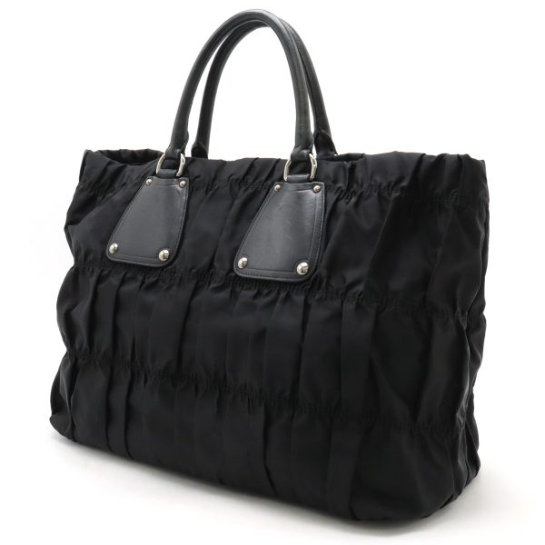 22420980 2 Prada Gathered Tote Bag Black