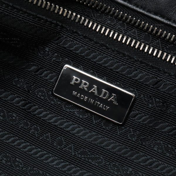 22420980 7 Prada Gathered Tote Bag Black