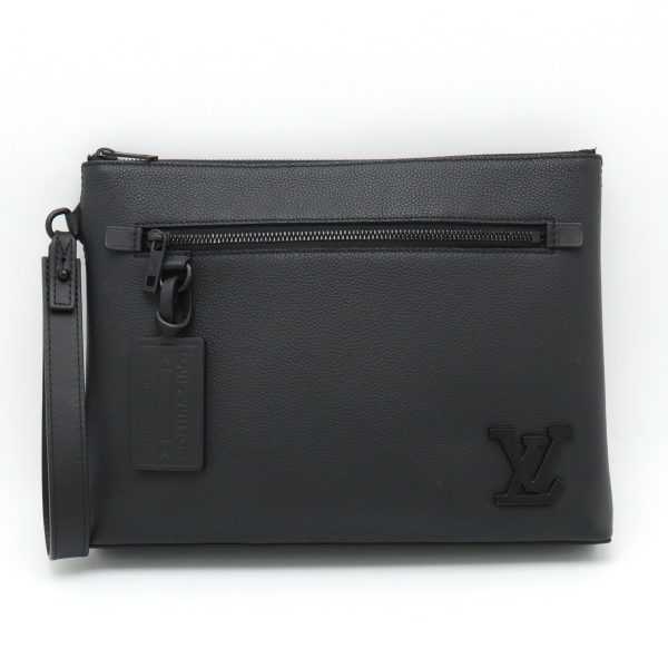 22430153 1 LOUIS VUITTON Aerogram Pochette IPAD Clutch Bag Black