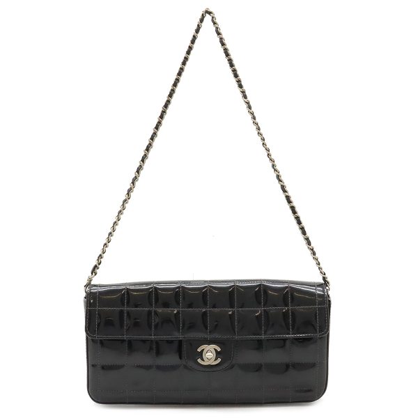 22430573 1 Chanel Chocolate Bar Chain Shoulder Bag Black