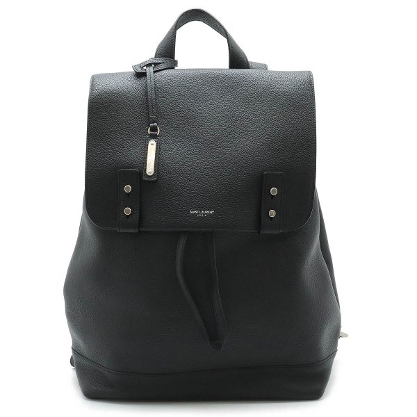 22440064 1 Saint Laurent Sac de Jour Souple Backpack Rucksack Leather Black