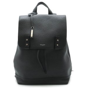 22440064 1 SAINT LAURENT Noux Backpack Canvas Rucksack Black