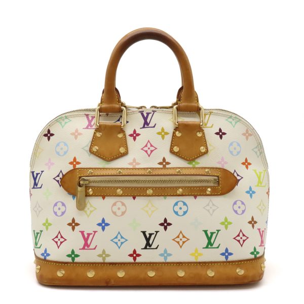 22440378 1 LOUIS VUITTON Multicolor Alma Handbag Monogram White