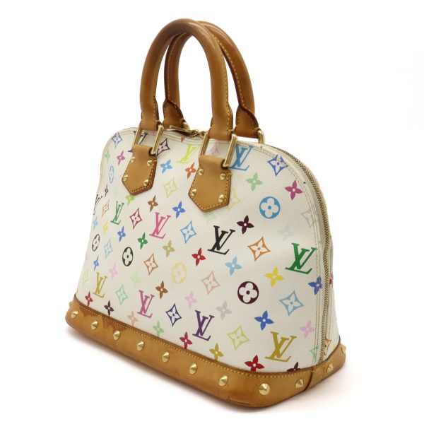 22440378 2 LOUIS VUITTON Multicolor Alma Handbag Monogram White