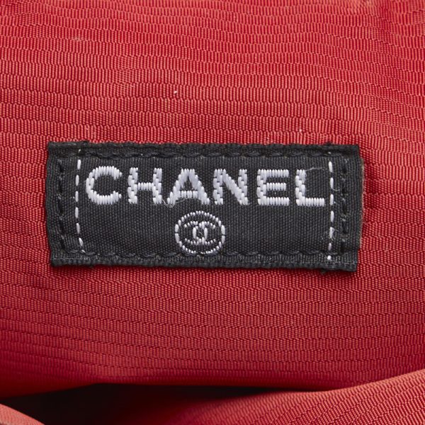 228 39920 8 Chanel Travel Line Body Bag Waist Bag Black