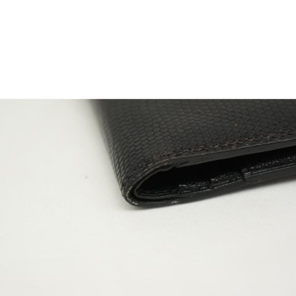 22889 6 Hermes Bairn Compact Black Lizard Bag