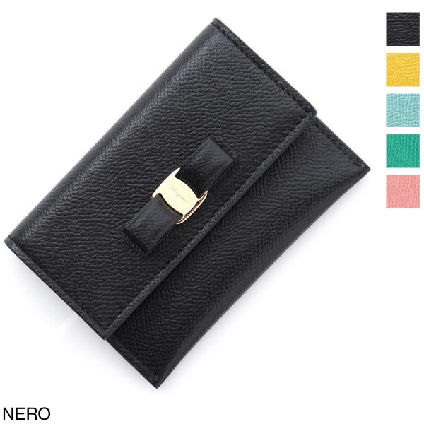 22d15501 Ferragamo Card Case Nero