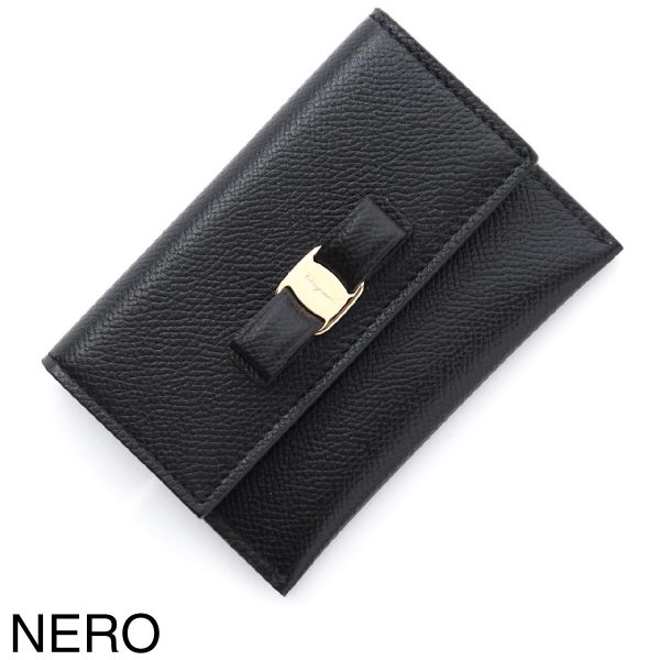 22d15507 Ferragamo Card Case Nero