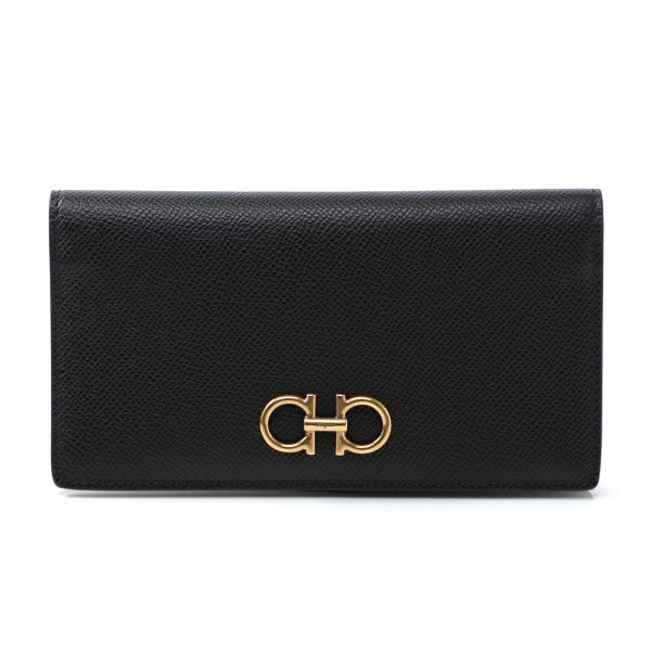 22d77902 Ferragamo Long Wallet with Coin Purse Nero