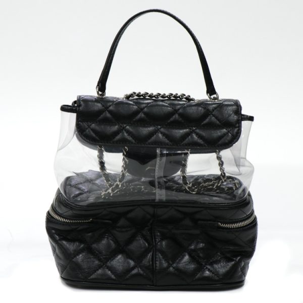 23 2885 04 Chanel Matelasse Chain Shoulder Bag Black