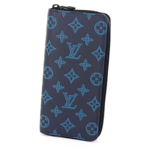 23 3778 01 Louis Vuitton Zippy Wallet Vertical Navy