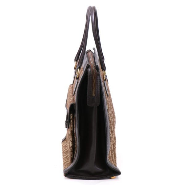 23 4890 03 Christian Dior Trotter Vintage Handbag Brown